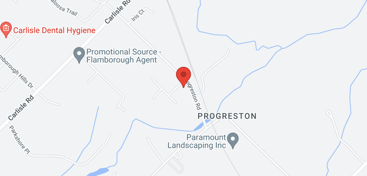 map of 1411 Progreston Road